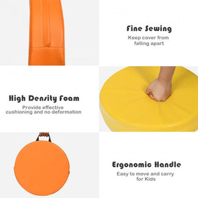 6 Pieces 15 Inch Round Toddler Floor Cushions