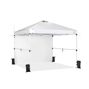 10 x 10 Feet Portable Commercial Pop-up Canopy Foldable Party Tent Awning with Detachable Sidewall and Roller Bag