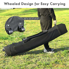 10 x 20 FT Outdoor Pop Up Canopy Portable Folding Camping Tent with Adjustable Height and Storage Bag