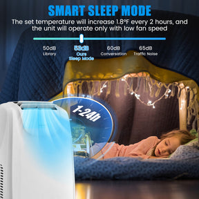 11500 BTU 3-in-1 Portable Air Conditioner Powerful AC Unit with Dual Hose and Remote Control