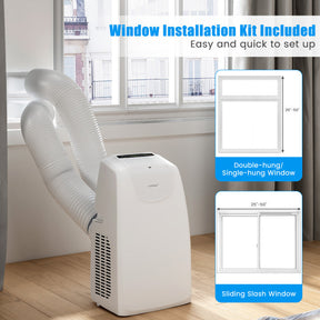 11500 BTU 3-in-1 Portable Air Conditioner Powerful AC Unit with Dual Hose and Remote Control