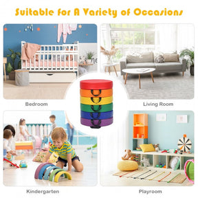6 Pieces 15 Inch Round Toddler Floor Cushions
