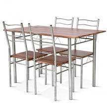 5 Pces Small Apartment Kitchen Table and Chairs Set
