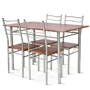 5 Pces Small Apartment Kitchen Table and Chairs Set