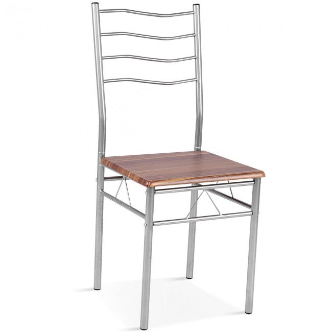 5 Pces Small Apartment Kitchen Table and Chairs Set