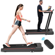 2.25 HP 3-in-1 Electric Folding Treadmill Running Machine with Large Desk and LCD Display