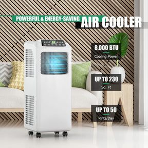 3-In-1 Multifunctional Air Cooler 8000BTU Portable Air Conditioner with Remote Control