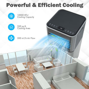 3-in-1 Portable Air Conditioner 10000 BTU AC Unit Air Cooler with Remote Control and 1-24 Hours Timer
