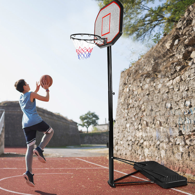 43 Inch Portable Basketball Hoop Adjustable Height Backboard Basketball Goal for Kids Youth Junior