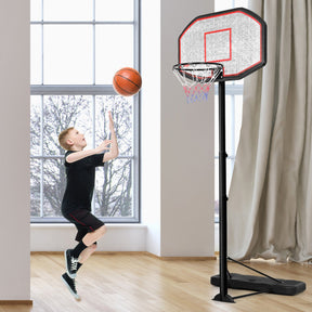 43 Inch Portable Basketball Hoop Adjustable Height Backboard Basketball Goal for Kids Youth Junior