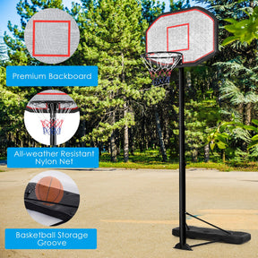 43 Inch Portable Basketball Hoop Adjustable Height Backboard Basketball Goal for Kids Youth Junior