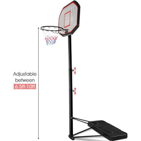 43 Inch Portable Basketball Hoop Adjustable Height Backboard Basketball Goal for Kids Youth Junior