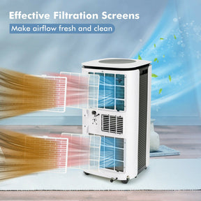 9000 BTU 3-in-1 Portable Air Conditioner AC Cooling Unit with Remote Control and LED Display