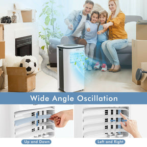 9000 BTU 3-in-1 Portable Air Conditioner AC Cooling Unit with Remote Control and LED Display