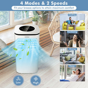 9000 BTU 3-in-1 Portable Air Conditioner AC Cooling Unit with Remote Control and LED Display