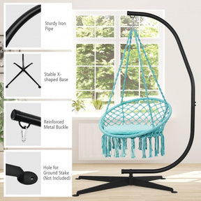 C Shape Steel Hammock Hanging Chair