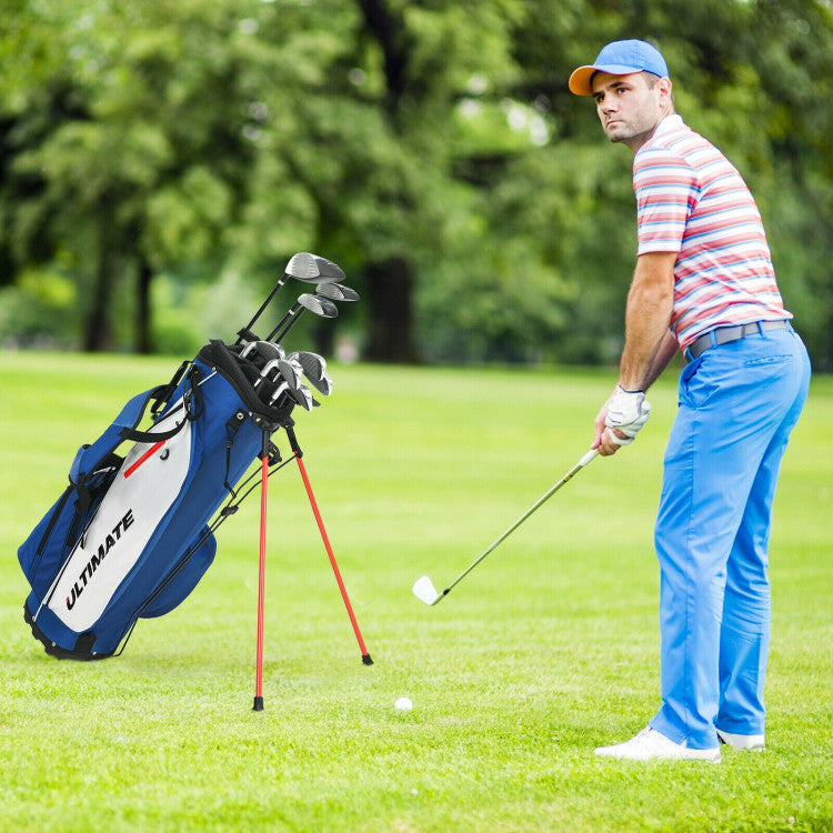 Complete Golf Clubs Package Set with Free Putter & Stand Bag for Men Women