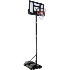 Portable Basketball Hoop Height Adjustable Shatterproof PVC Backboard with Wheels and 2 Nets
