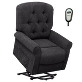 Power Lift Chair Electric Recliner Sofa with Adjustable Backrest Footrest and Side Pocket for Elderly