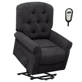 Power Lift Chair Electric Recliner Sofa with Adjustable Backrest Footrest and Side Pocket for Elderly