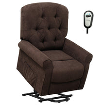 Power Lift Chair Electric Recliner Sofa with Adjustable Backrest Footrest and Side Pocket for Elderly