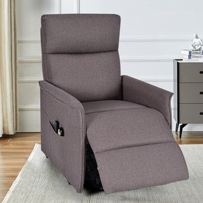 Power Lift Massage Recliner Chair Soft Warm Fabric Sofa Lounge Chair Home Theater Seating with Remote Control and Heavy Padded Cushion for Elderly