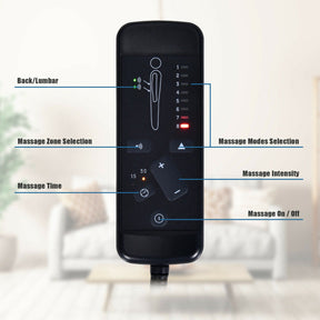 Power Lift Massage Recliner Chair Soft Warm Fabric Sofa Lounge Chair Home Theater Seating with Remote Control and Heavy Padded Cushion for Elderly