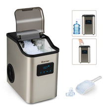 60LBS/24H Countertop Nugget Ice Maker Portable Pebble Ice Machine with 24H Timer and Self-Cleaning Function