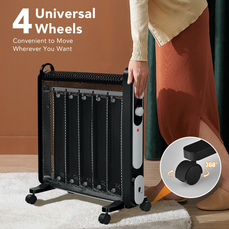 Electric Mica Space  Adjustable Thermostat Portable Heater with overheat protection