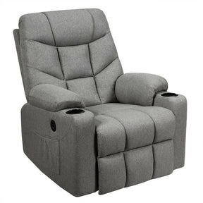 Electric Power Lift Recliner Chair Motorized Massage Sofa Chair with 8-Point Massage and Lumbar Heat for Elderly