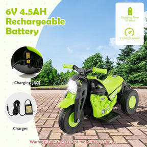Electric Kid Ride on Motorcycle with Bubble Maker and Music Button