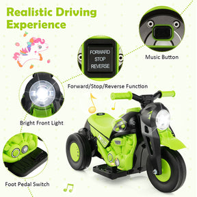 Electric Kid Ride on Motorcycle with Bubble Maker and Music Button