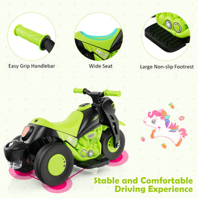 Electric Kid Ride on Motorcycle with Bubble Maker and Music Button
