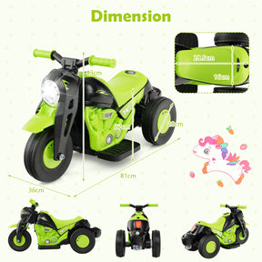 Electric Kid Ride on Motorcycle with Bubble Maker and Music Button
