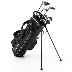 10 Pieces Men's Complete Golf Clubs Package Set Right Hand
