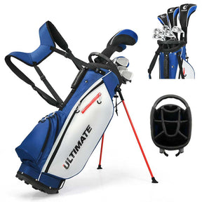 10 Pieces Men's Complete Golf Clubs Package Set Right Hand