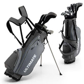 10 Pieces Men's Complete Golf Clubs Package Set Right Hand