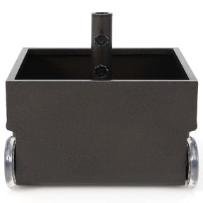 170 lbs 2-in-1 Patio Fillable Umbrella Base, Heavy Duty Umbrella Stand with Wheels, Planter Box & Drainage Hole for Patio Garden Poolside