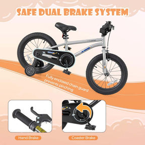 16" Kids Bike for 4-7 Years Old Girls Boys Sport Bicycle with Adjustable Saddle, Training Wheels, Reflectors