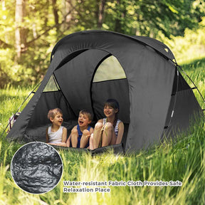 2-Person Folding Camping Tent Cot, 4-in-1 Elevated Off-Ground Tent with Mattress, Cover & Carrying Roller Bag for Hiking & Traveling
