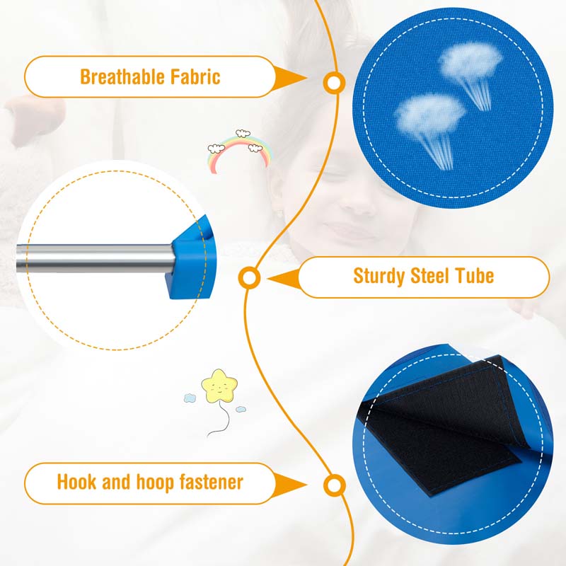 Pack of 6 Stackable Daycare Cots for Kids, 51" x 23" Preschool Nap Mat Toddler Sleeping Cot with Easy Lift Corner, Space-Saving for Classroom