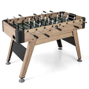 54" Wood Foosball Table, Full Size Arcade Soccer Game Table with 2 Balls & 26 Players for Adults, Family Party, Game Room, Office
