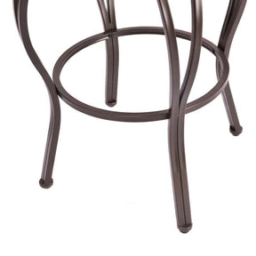 2-Pack 30" Counter Height Bar Stools 360 Degree Swivel Vintage Dining Chairs with Leather Padded Seat