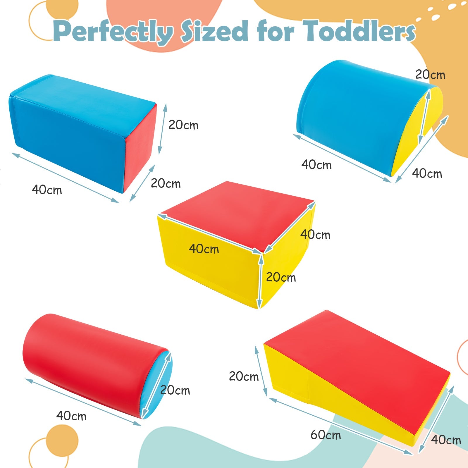 5-Piece Kids Climb & Crawl Activity Playset