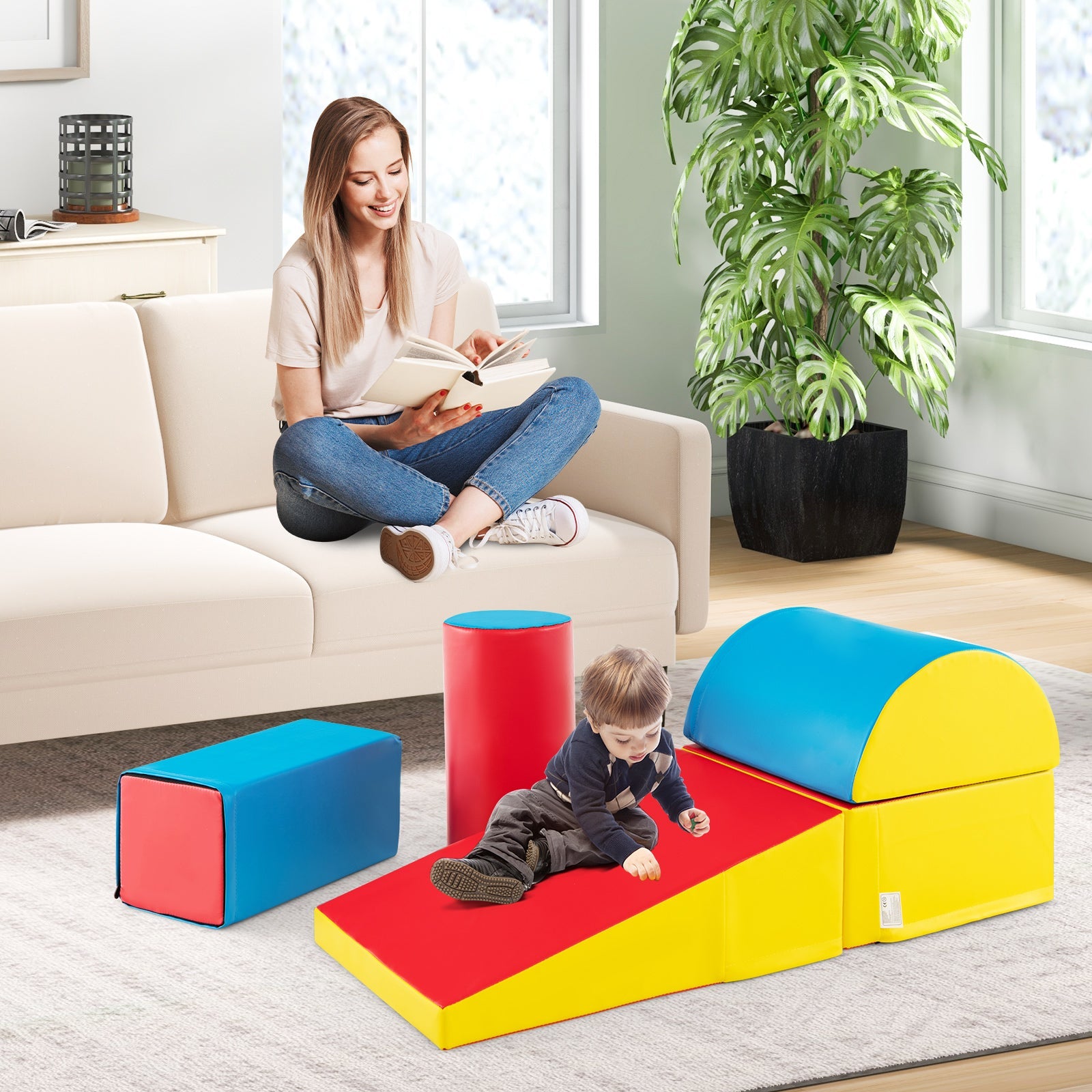 5-Piece Kids Climb & Crawl Activity Playset