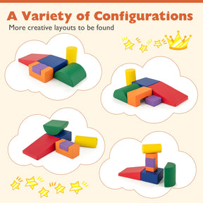 BABY JOY 6PCS Kids Crawl & Climb Foam Play Set