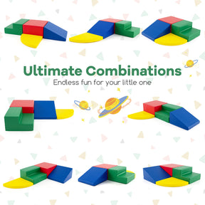 4-Piece Soft Toddler Corner Climbing Sliding Blocks