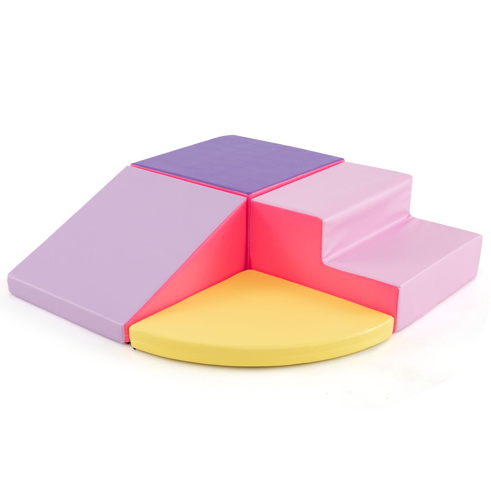 4-Piece Soft Toddler Corner Climbing Sliding Blocks