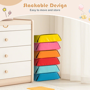 Colorful Hexagon Ball Pit for Kids, Creative Foam Climbing Blocks for Playroom, Kid’s Bedroom, Nursery