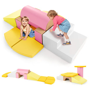 10-Piece  Soft Foam PU Leather Building Blocks Foam Climbing Toys for Toddlers